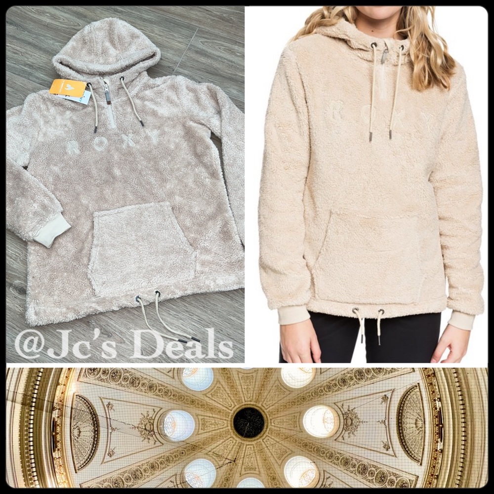 ✨ ROXY PLUMA SHERPA HOODIE SWEATER ✨